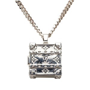 ルイ ヴィトン ペンダント LVトランク ネックレス M00527 シルバー メタル レディース LOUIS VUITTON 【中古】