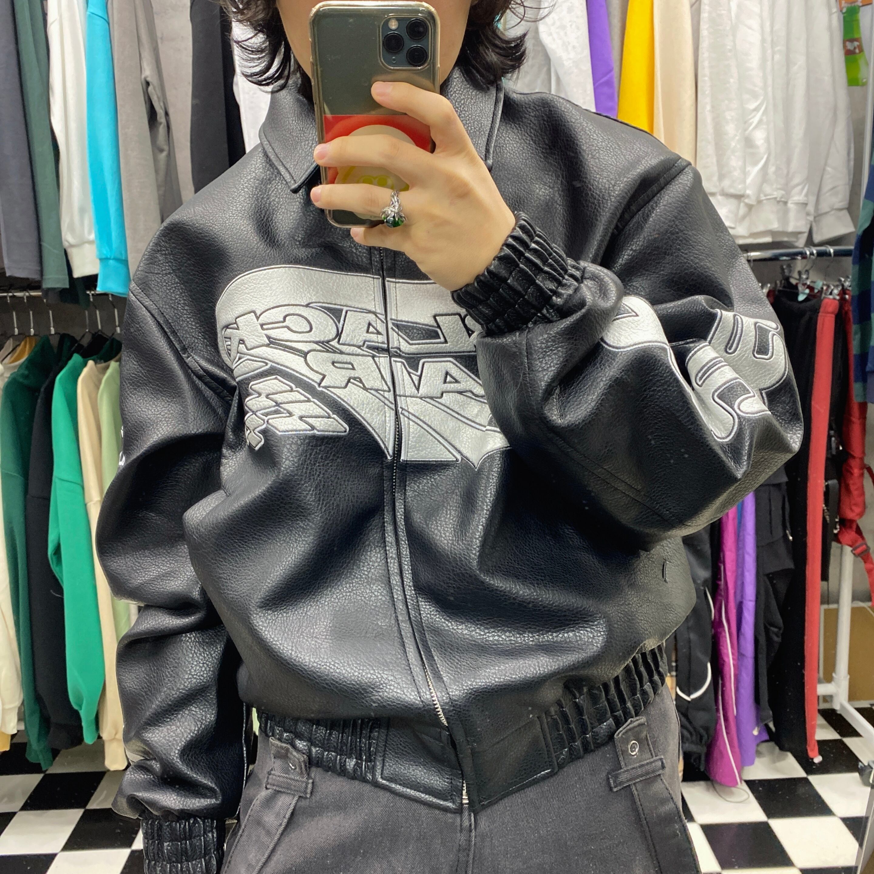 レーサーPUライダース #2カラー 【ユニセックス/韓国ストリート/韓国  