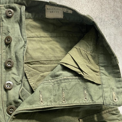 60s フランス軍 実物 M-47 最終移行期 フィールドパンツ 38/71 詳細写真7