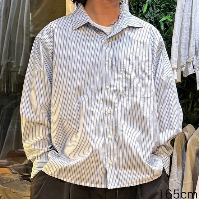 【短丈リメイクシャツ】  BrooksBrothers   長袖シャツ　L