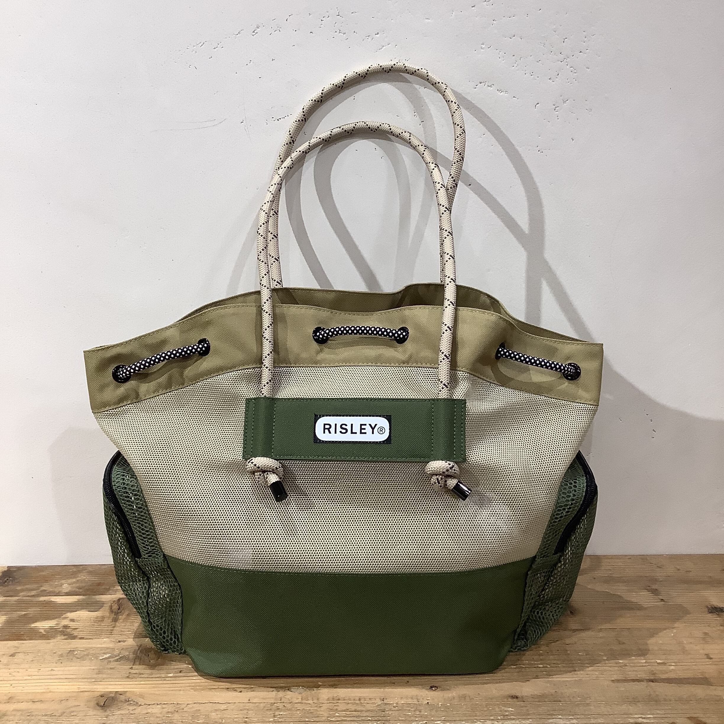 RISLEY×OUTDOOR(リズレイ×アウトドア)】メッシュトートバッグ［R2601