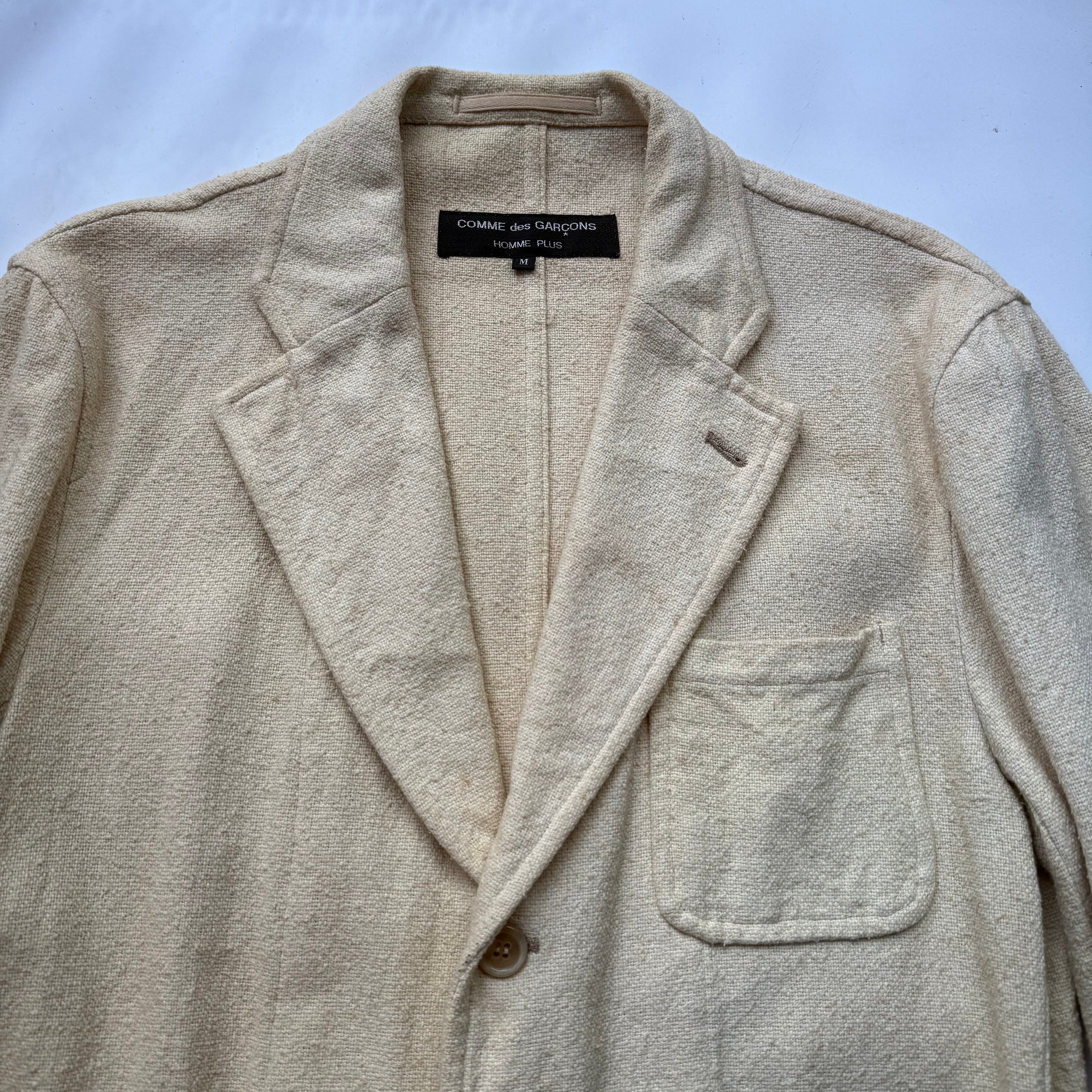 94's “COMME des GARCONS HOMME PLUS” Rayon×Cotton Tailored Jacket