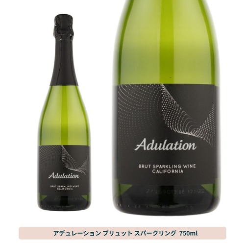 【洋梨×青リンゴ×桃】アデュレーション ブリュット スパークリング スパークリングワイン 辛口 750ml / アメリカ カリフォルニア Adulation 泡 白 シャルドネ ピノ・ノワール パーティー 家飲み ギフト プレゼント 誕生日 お祝い 乾杯