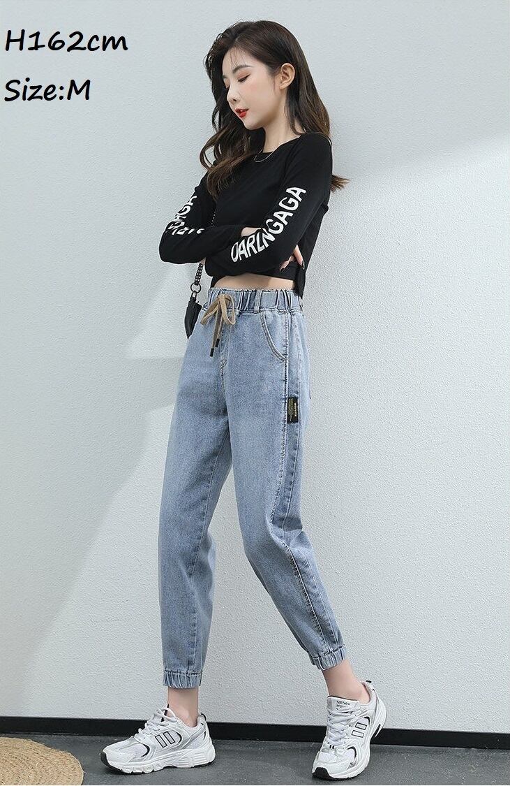 クロップドパンツ レディース ボトムス デニム パンツ ウエストゴム 九