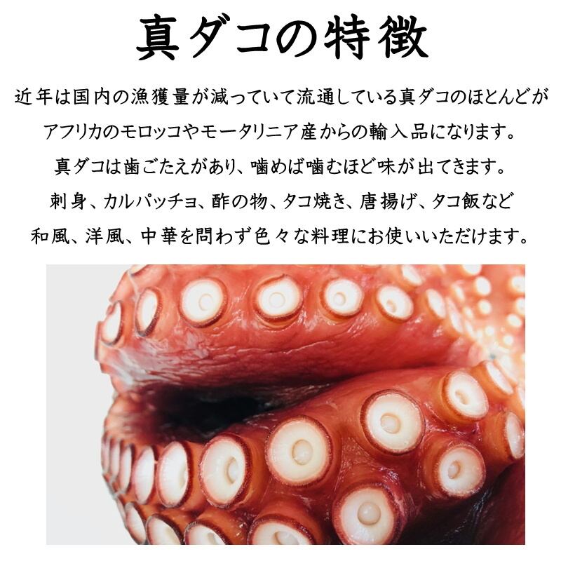 キナル別注 真蛸 たこ 真 タコ ボイル済み 5kg 5杯入り特大サイズ 生食用 刺身 カルパッチョ サラダ おでん 色々な料理にお使いいただけます 冷凍便 初回特典付