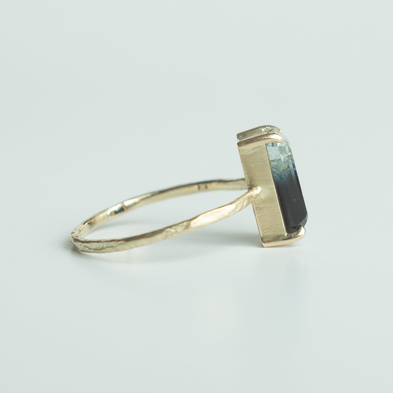 Rock Ring ーバイカラートルマリン | Kumiko Taya jewelry