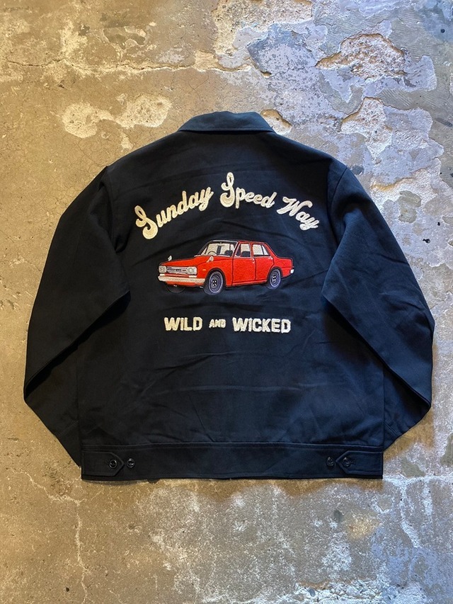 ALCARZA / SPORTS JACKET / CAR 刺繍 / ドリズラージャケット