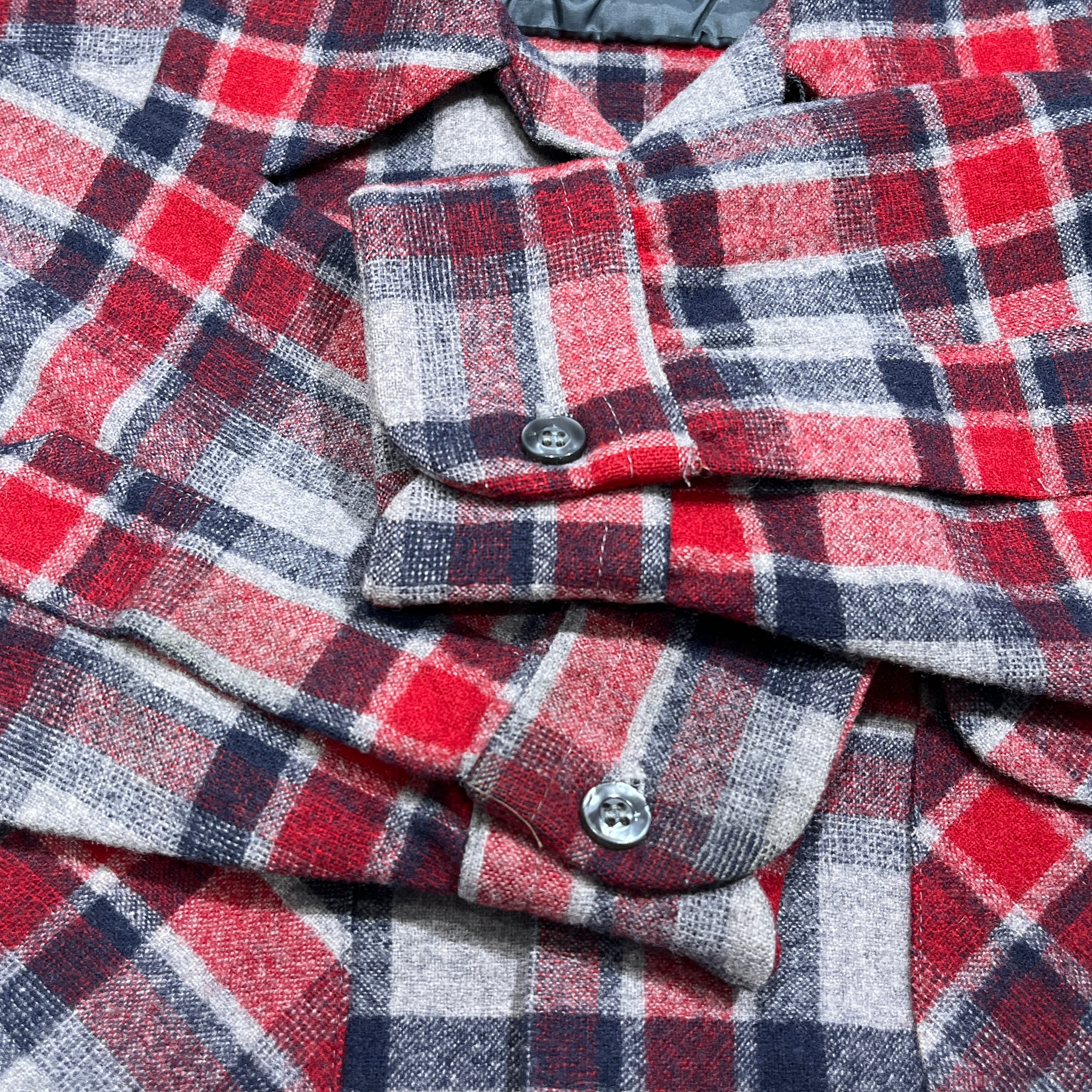 70s PENDLETON Wool Shirt 70年代 ペンドルトン ウールシャツ 赤ベース
