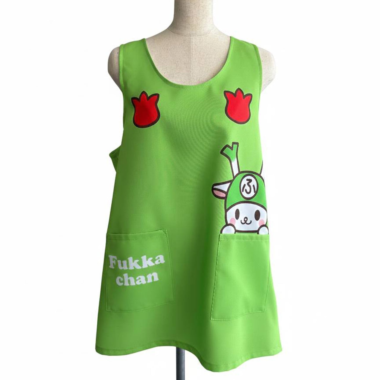 ふっかちゃんエプロン / ノーマル:黄緑 | ふっかちゃんグッズ通販/深谷 ふっかちゃんエプロン / ノーマル:黄緑 | ふっかちゃんグッズ通販/深谷