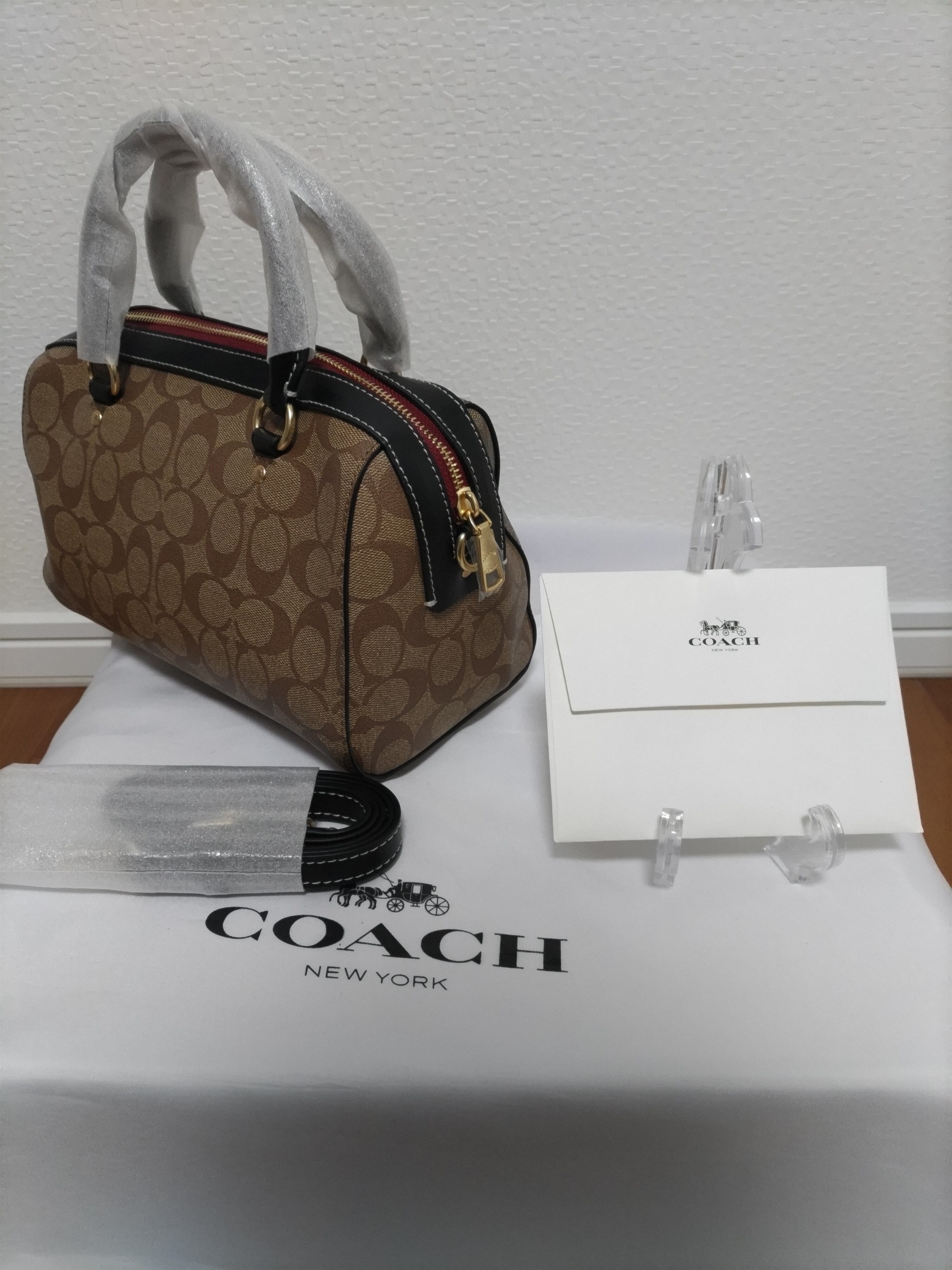 COACH コーチ ボストンバッグ ローアンサッチェル  キャット ネコ 猫