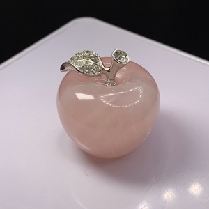 10.とっても可愛い♪ローズクォーツりんごさん♪