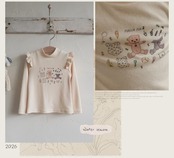 韓国子供服 / 26winter / puella FLO / ビジューT / キッズ / 冬服 *90~140*