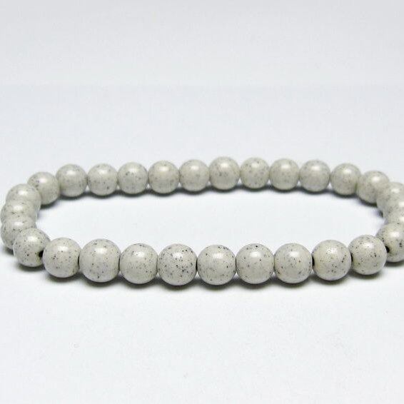 北投石 ブレスレット 6mm 一点物 メール便可 111-50354