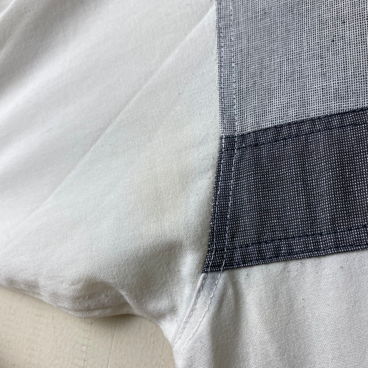 old PIERRE CARDIN switching design rib shirt