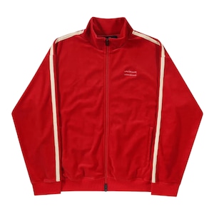 【UNKNOWN LONDON】RED VELOUR TRACK JACKET