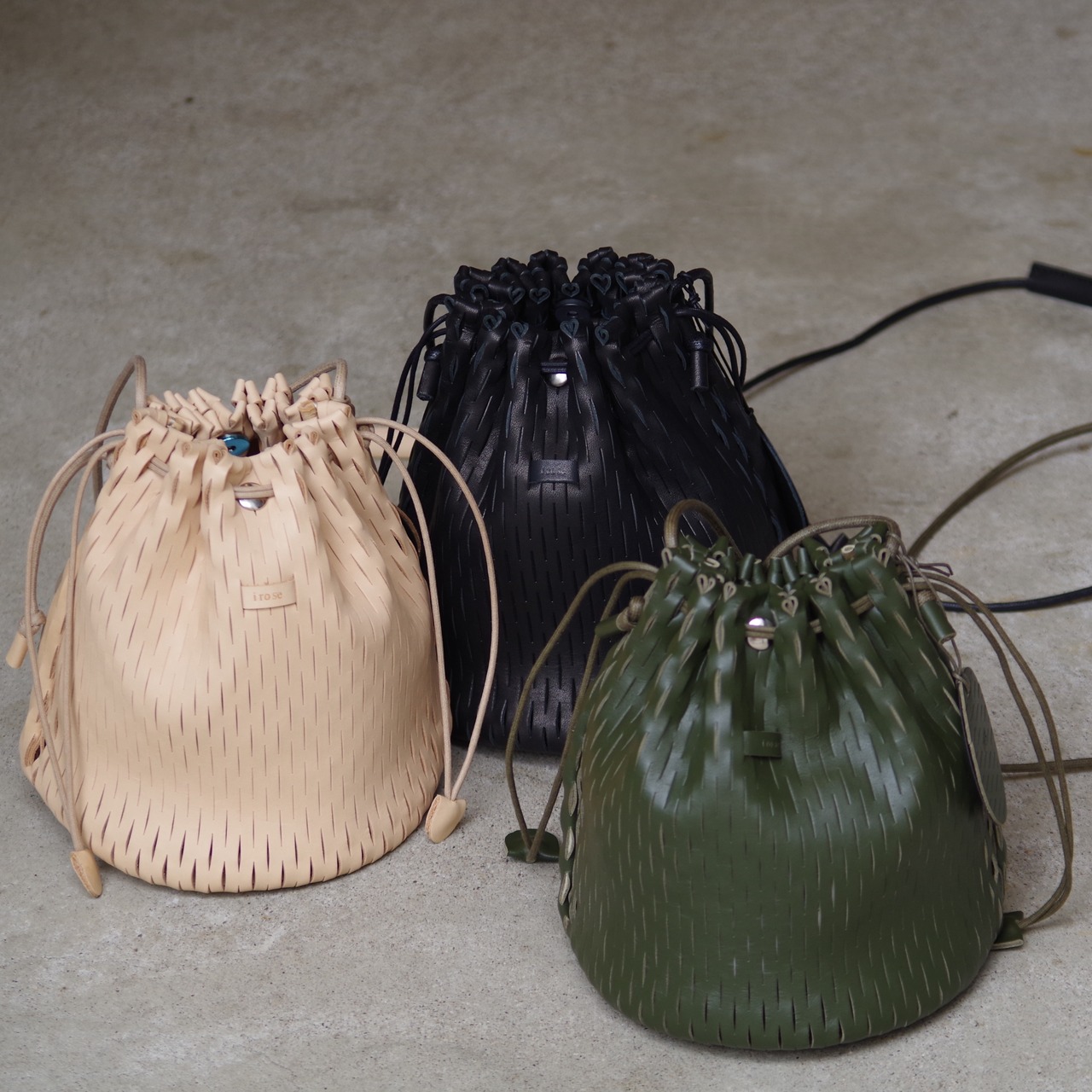 i ro se net bucket bag mini