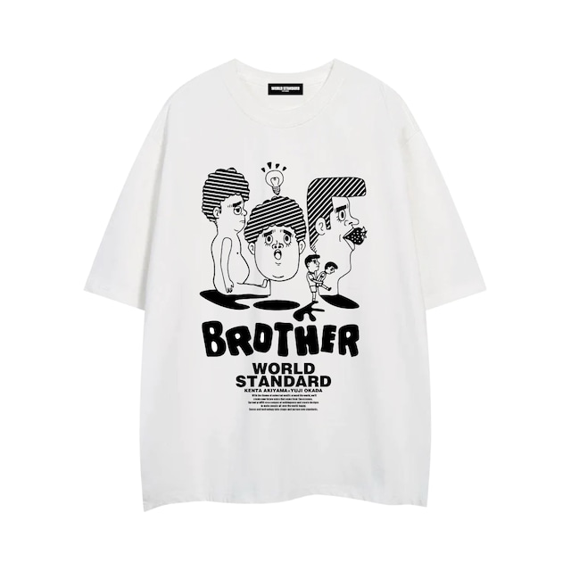 WORLD STANDARD×アキナ秋山コラボクルーネックプリントTシャツ/WSHT-112