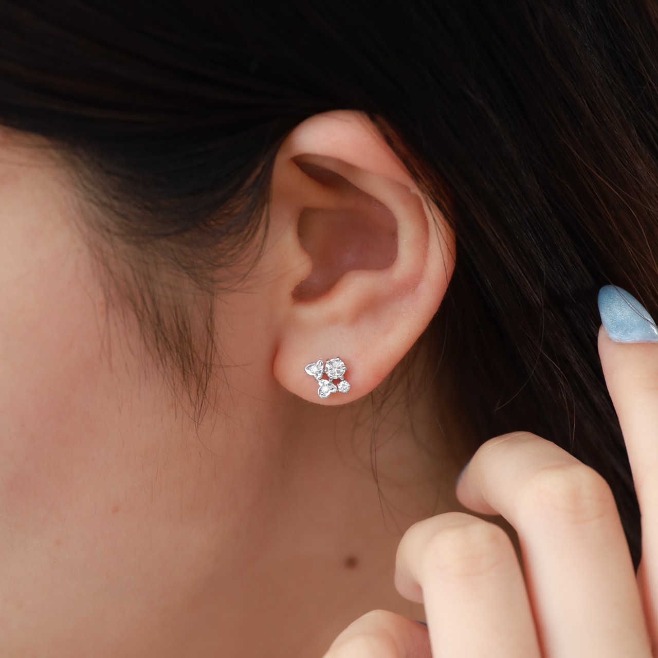 ダイヤモンドPtピアス　J-492 - 2