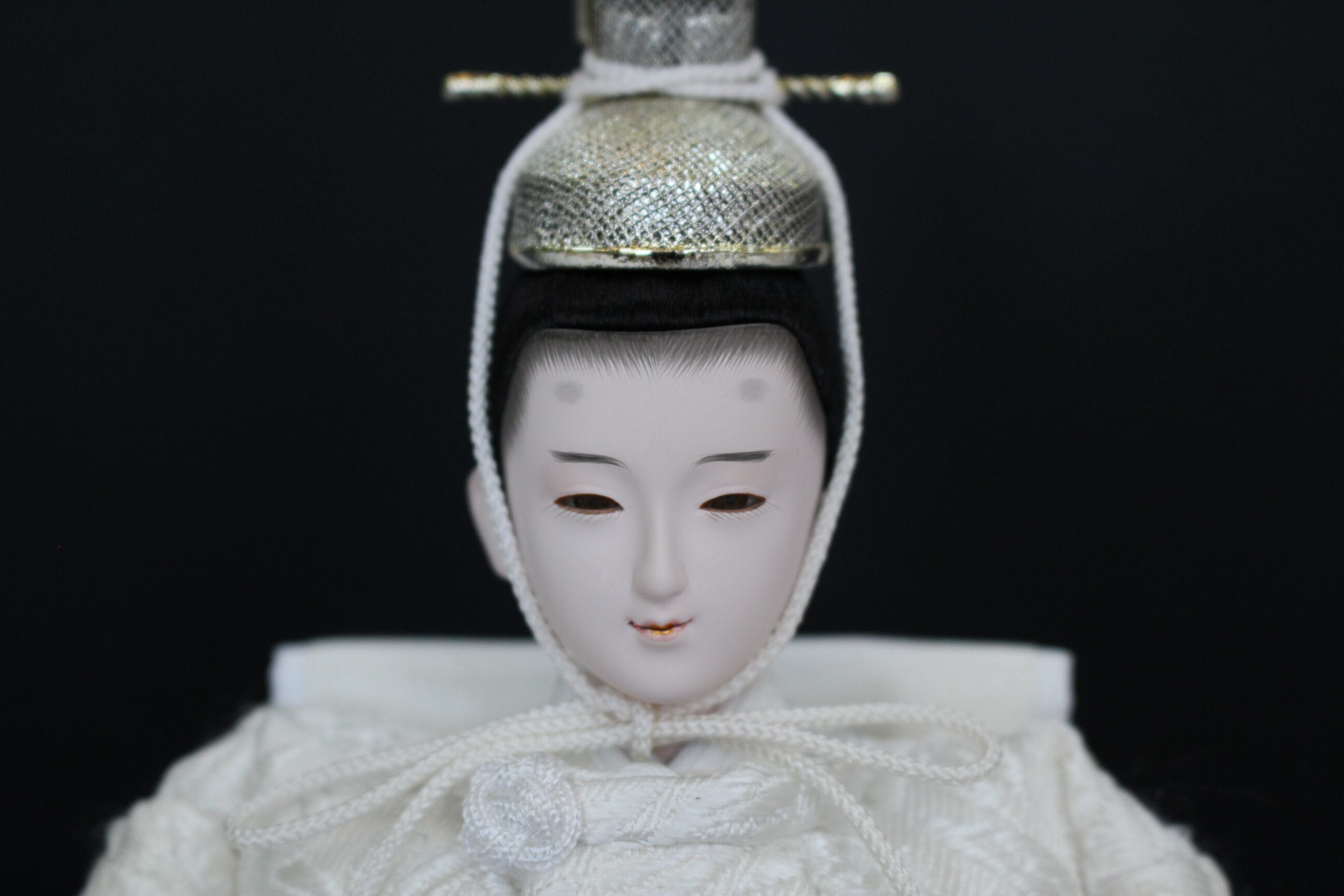 雛人形 Univers/宇宙 田村芙紗彦 純白・絹の桐竹鳳凰・限定一点物着物