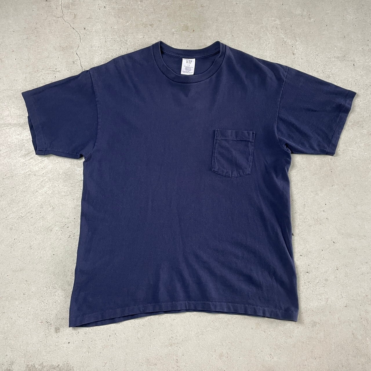 90年代 GAP オールドギャップ USA製 シングルステッチ 無地 ポケットT 