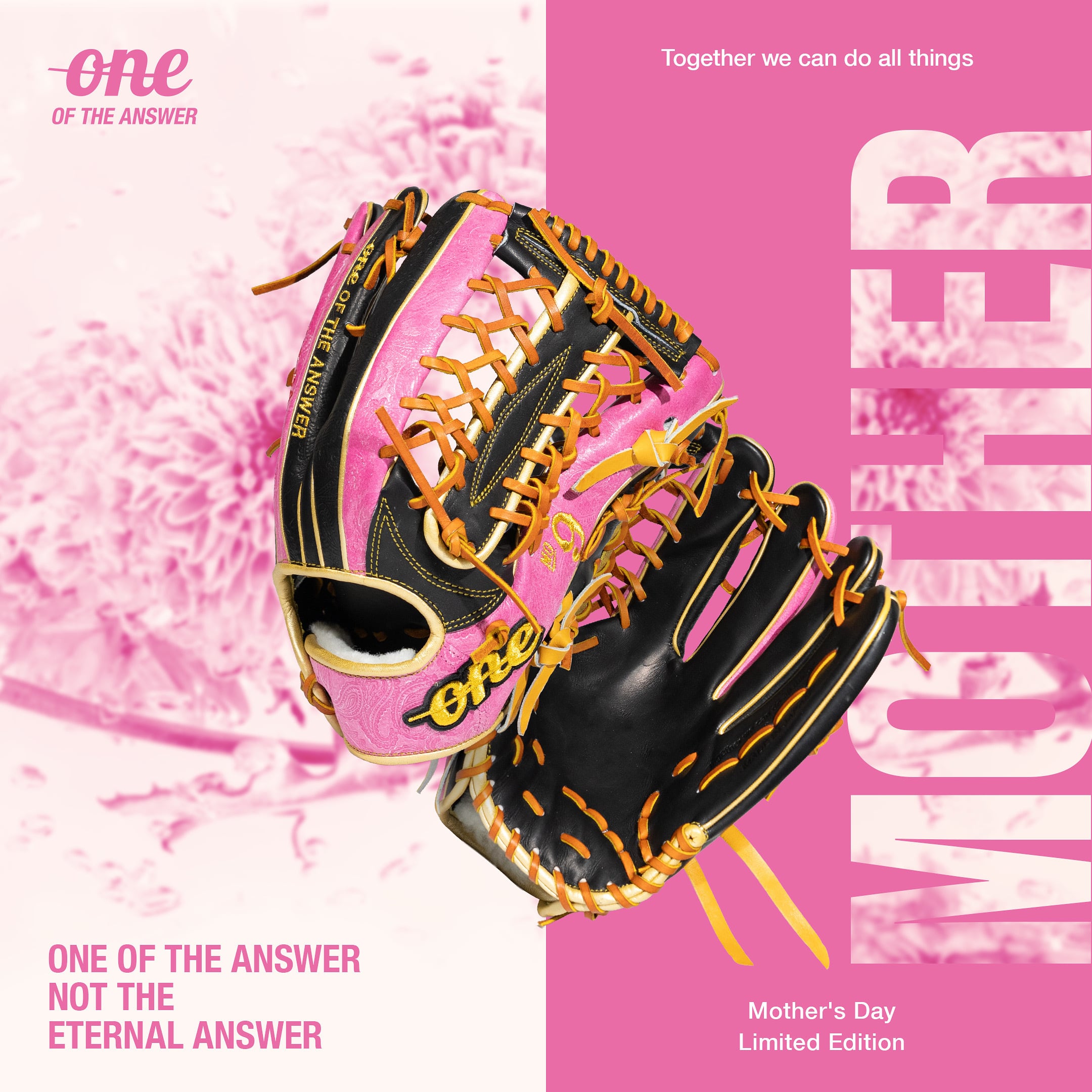 母の日限定モデル　ONE OF THE ANSWER 投手用 楽天市場】ONE OF THE ANSWER 硬式グローブ 硬式用 投手用
