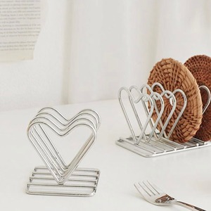 heart multi stainless rack 2size / ハート マルチ ステンレス ラック ホルダー 韓国インテリア雑貨