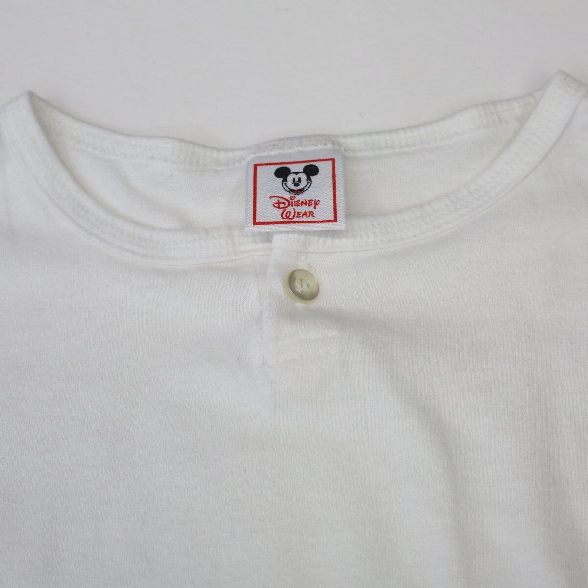 SALE] ディズニー USA製 90年代 ミッキー ヘンリーネック 半袖 Tシャツ
