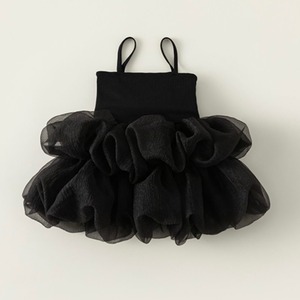 【80-140cm】モコモコチュールキャミワンピース【050614】