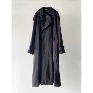 -CD- smooth poly double trench coat