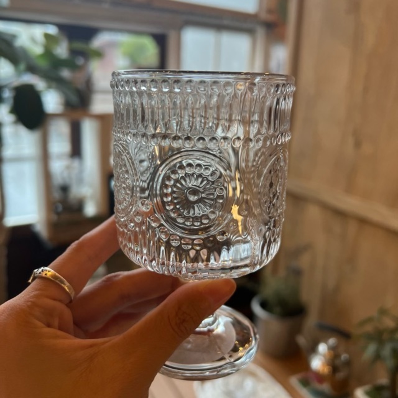 SMALL STEM CUP MARGARET　スモール ステム カップ マーガレット　マーガレット　　コップ　ガラス　デコレーション　パーティ　マーガレット　花言葉　真実の愛　彼氏　彼女　恋人　プレゼント　カクテル　ワイン　