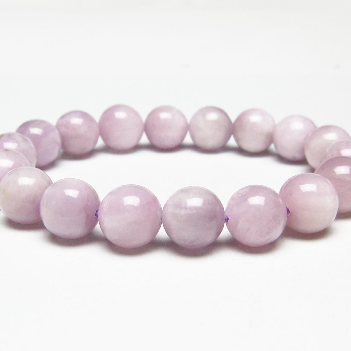 クンツァイト ブレスレット 11mm ミルキークンツァイト ブレス 一点物 メール便可 [M便 1/10] 111-46465