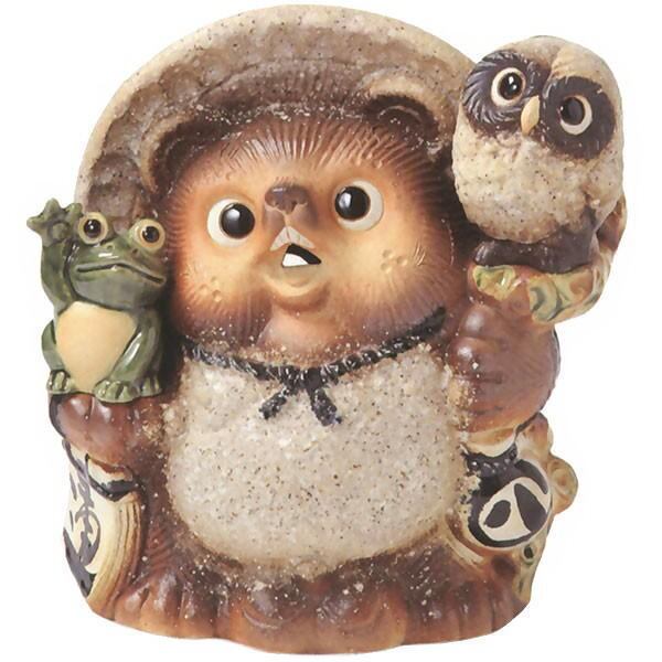 古信楽満願成就狸 8.5号 （信楽焼き・陶器・たぬき・タヌキ・置物