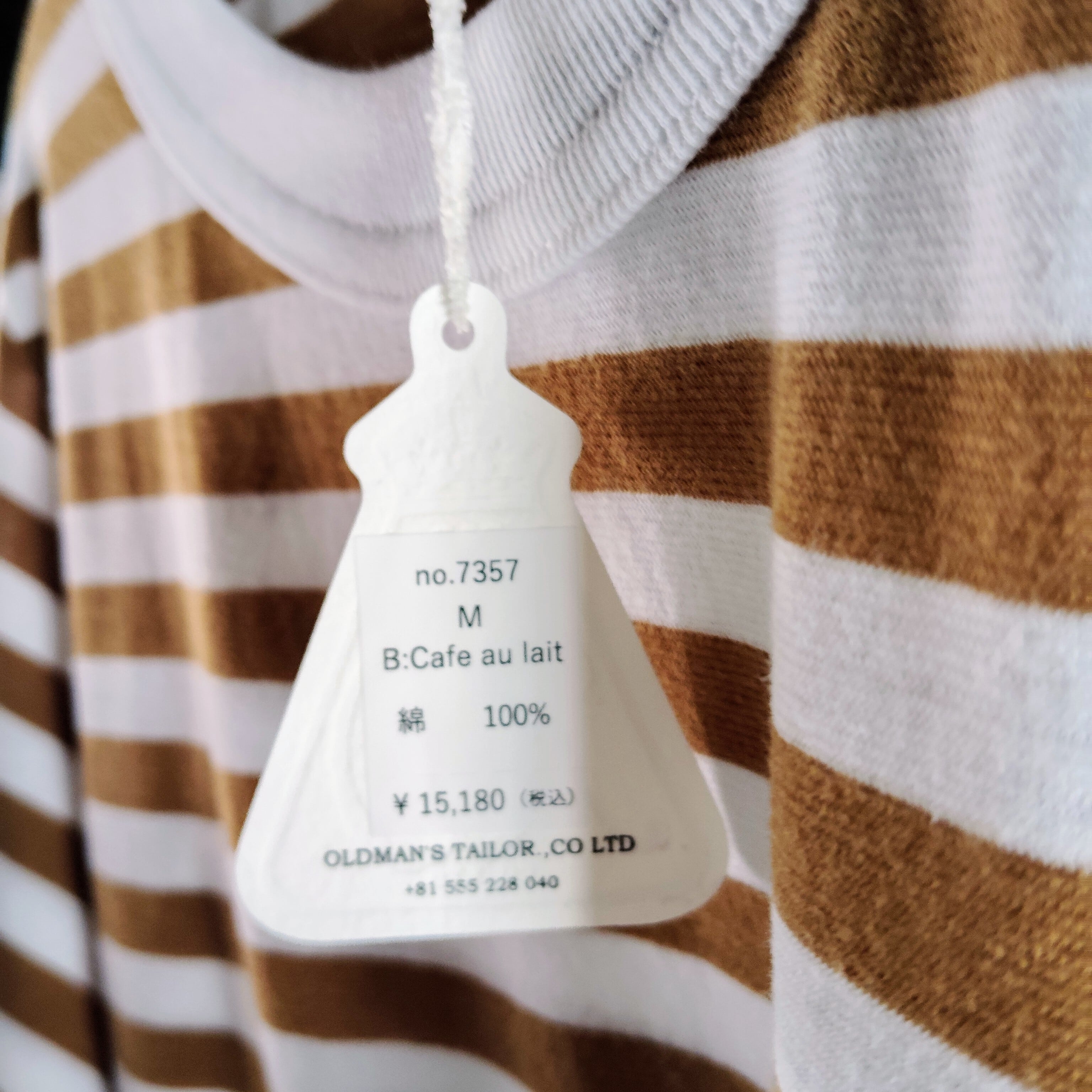 R&D.M.Co-/OLDMAN'S TAILOR GAUZE BORDER L/ T SHIRT／ガーゼボーダー