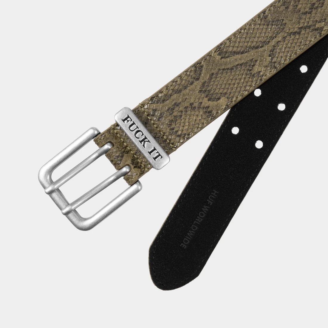 HUF FUCK IT SNAKESKIN BELT | FANTASTIC