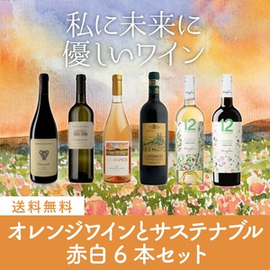 オレンジワインとサステナブル　赤白6本セット【送料無料】(B706052)
