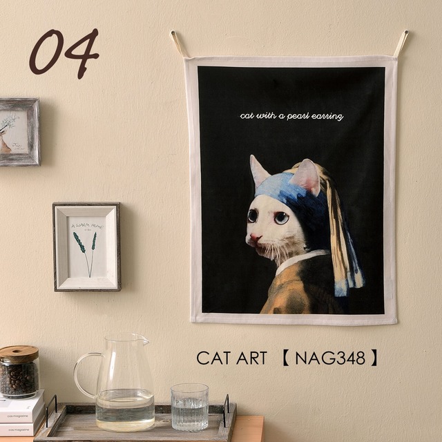 ファブリックポスター 猫 CAT ART