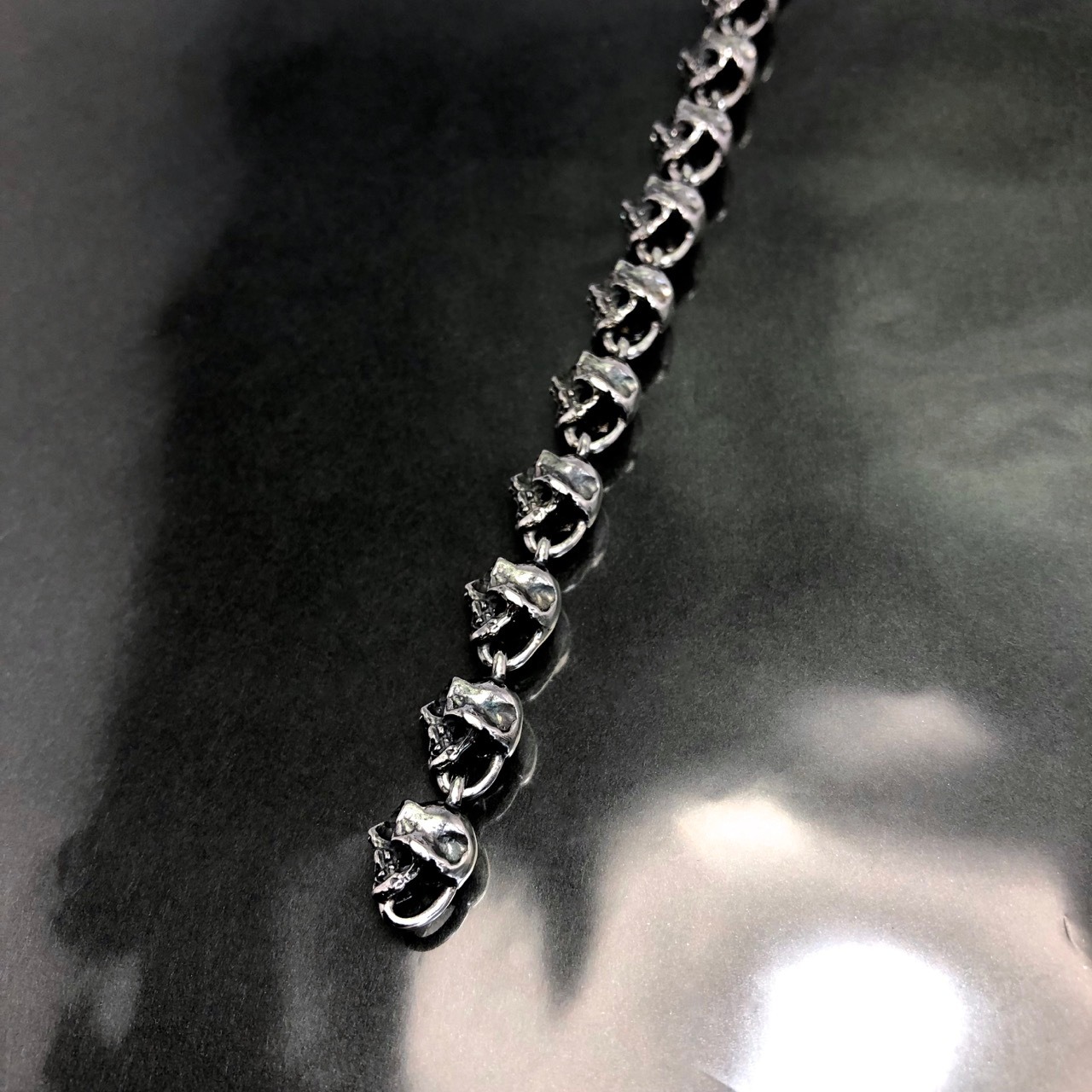 CHAIN BRACELET[SKULL] in collaboration with SUGIZO / チェーンブレスレット スカル・スギゾーコラボレーション