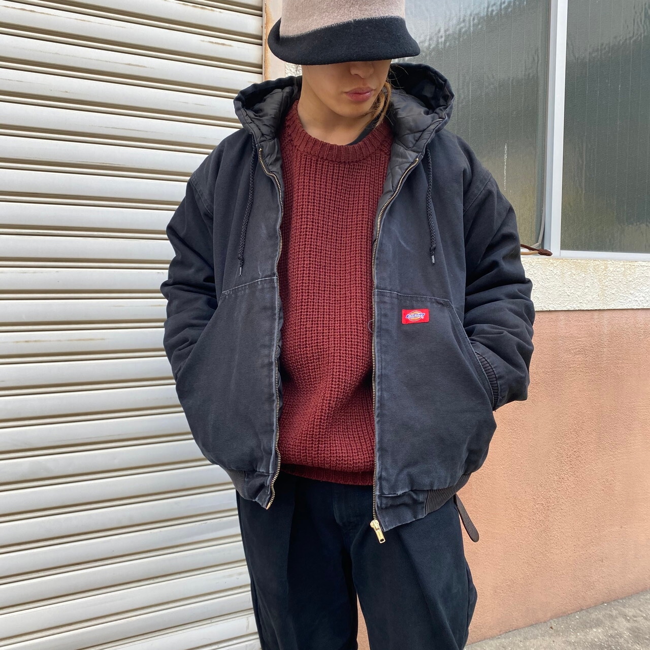Dickies ディッキーズ アクティブジャケット型 ダック地 フルジップ 