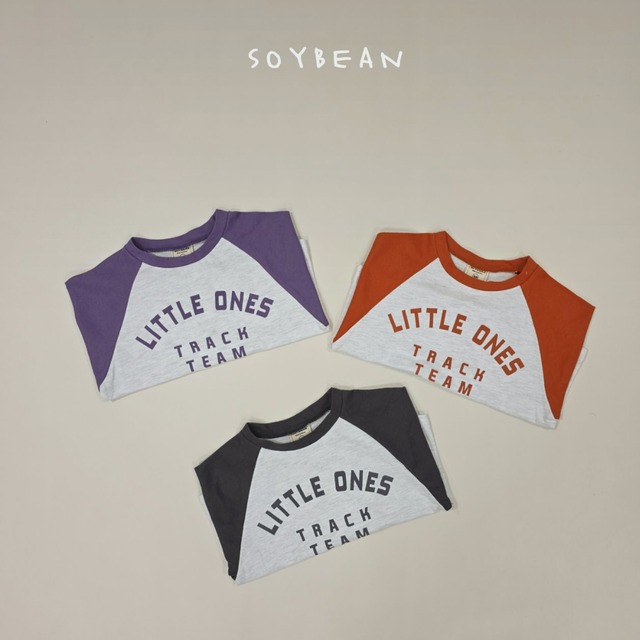 《送料無料》予約:リトルラグランT【soybean】