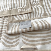 【PENTIK】Vilja Kitchen Towel（ヴィリヤ キッチンタオル） ライトブラウン 47x70 cm(2枚セット)