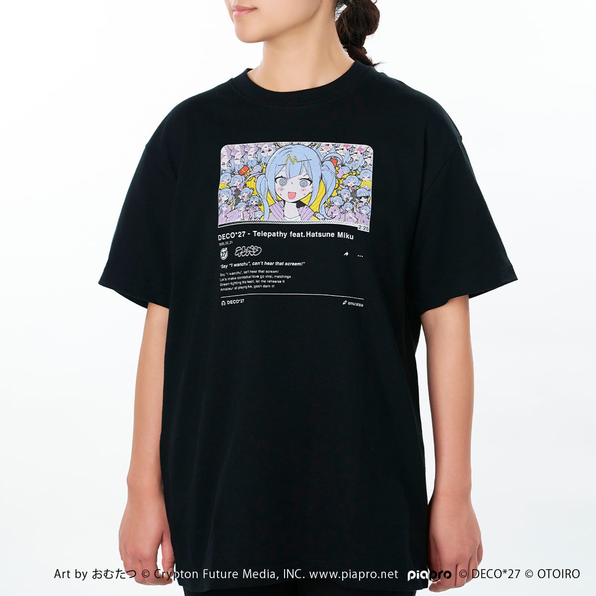 テレパシ】サムネイルTシャツ / ブラック【予約対象商品】 | OTOIRO