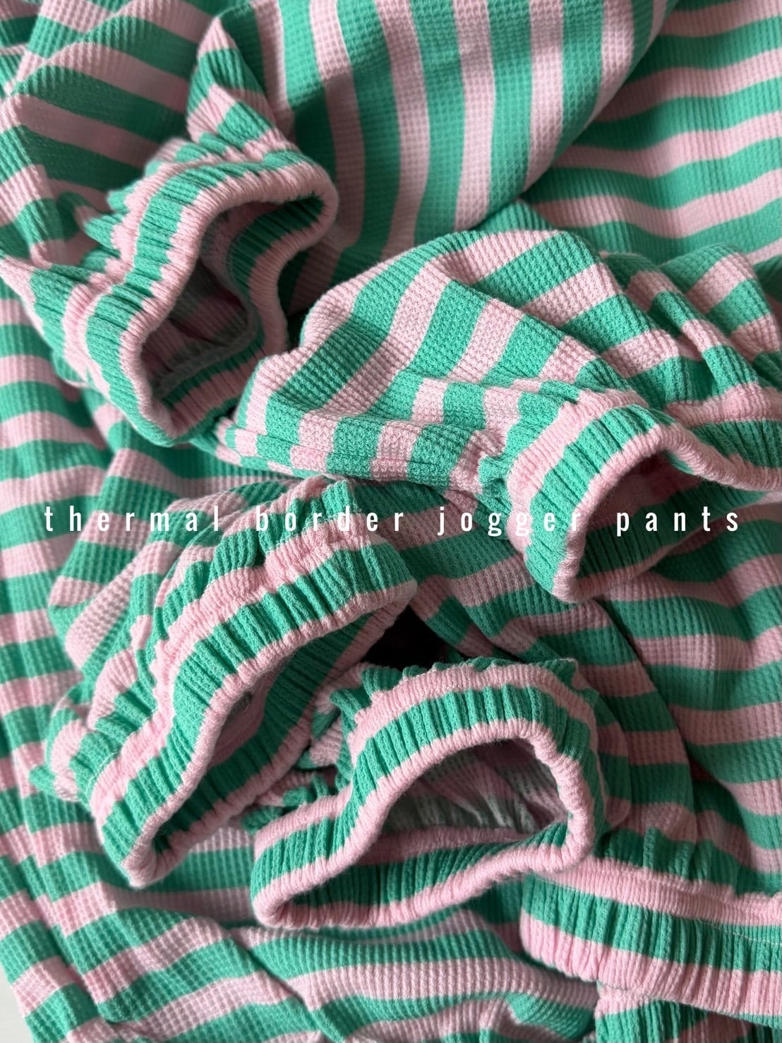 サーマルボーダージョガーパンツ(100〜140cm)4335