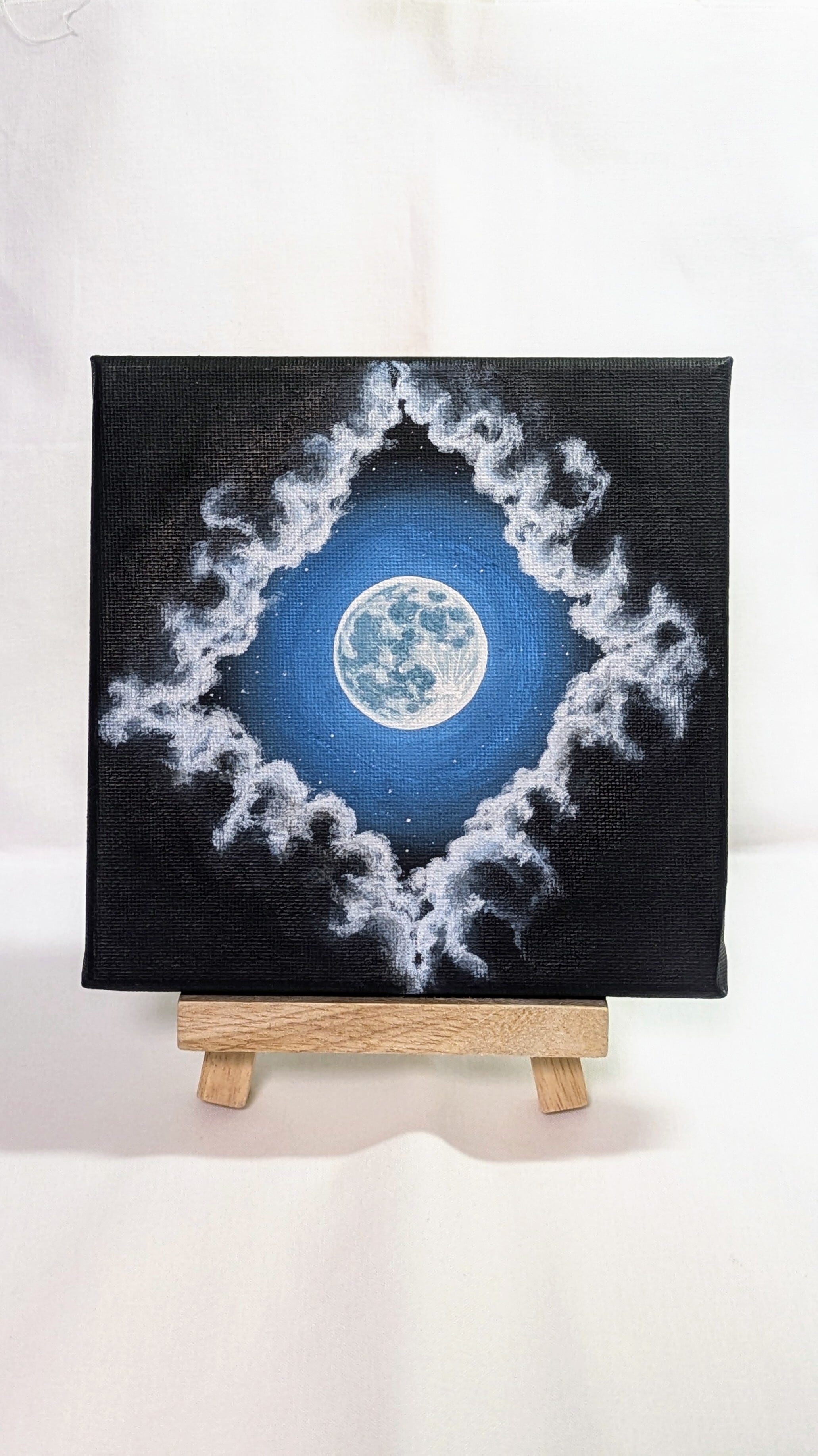 A-190/24】抽象画 風景画 夜空 絵画 キャンバス 真作 インテリア 作品
