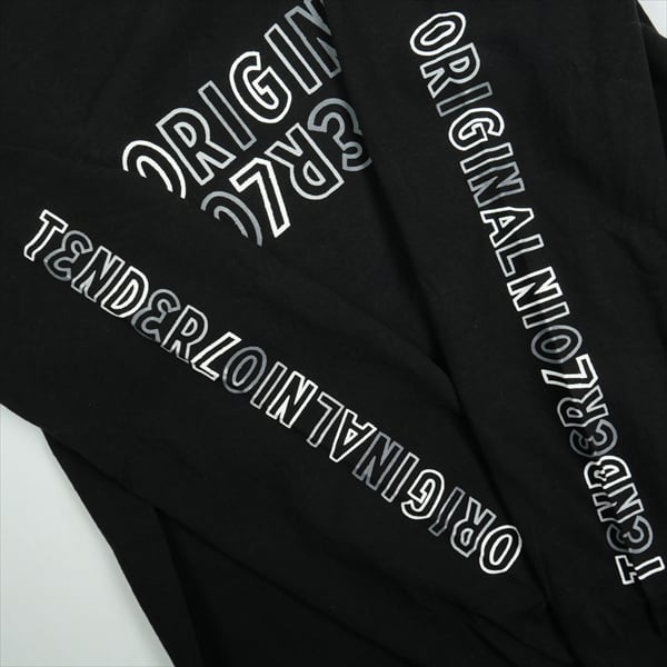 Size【XL】 TENDERLOIN テンダーロイン LONG SLEEVE TEE 2B BLACK ロン