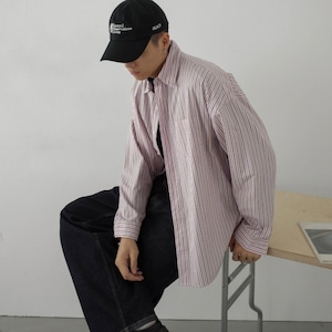 ルーズフィットストライプシャツ vi1675