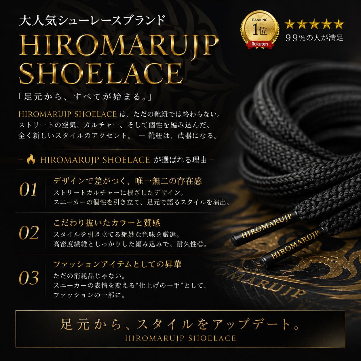 シューレース ペンキ 柄 SHOELACE 靴ひも くつひも 平紐 8mm幅