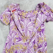 フラダンス 衣装 ワンピース ドレス パープル系 マーメイドライン エムエムジェイ 日本製 ハワイアンプリント アロハ フリル袖 かわいい おしゃれ 華やか レッスン 練習 MermaidLine MMJ ホワイト系 イエロー系紫 薄紫 白 黄 フラ ダンス フラダンス 衣装 ドレス ワンピース レディース ハワイアン フリル 袖 花柄 スカート 練習用 リゾート 上品 カジュアル かわいい おしゃれ 女性用 紫系