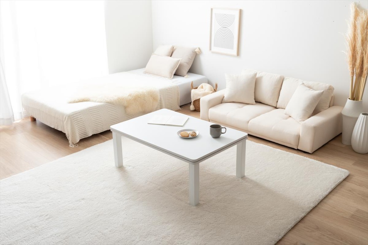 【長方形:天板 90cm×60cm】Kos こたつ&掛け布団2点セット