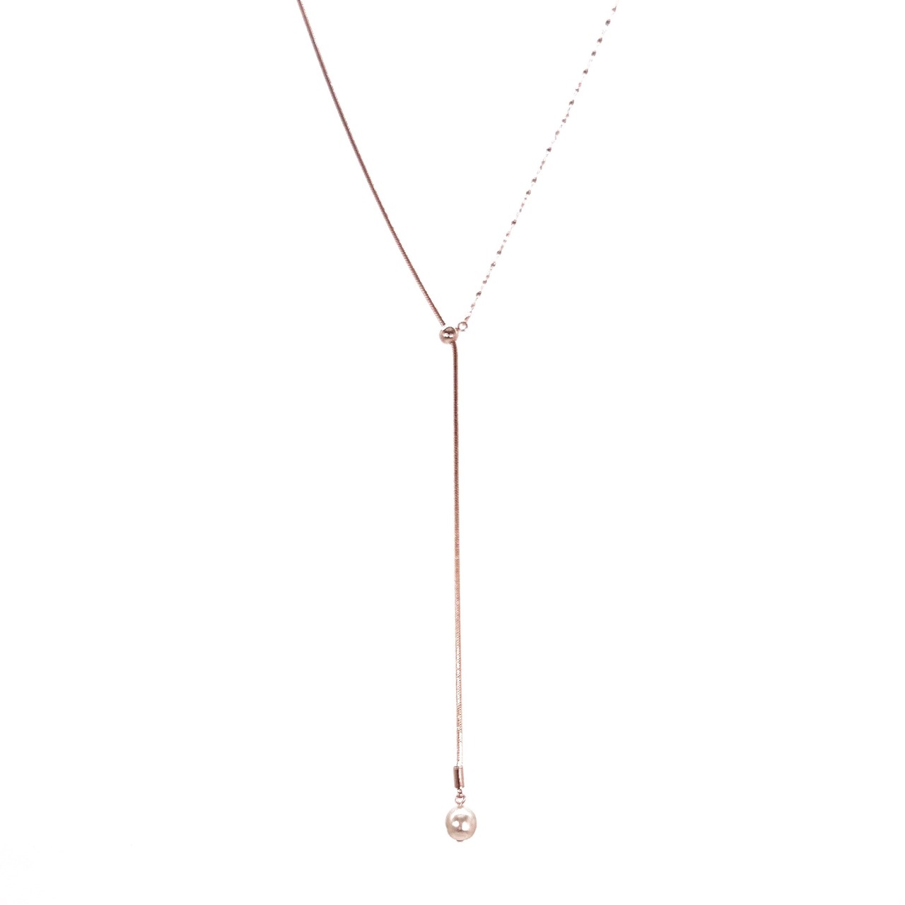 ネックレス：デュオチェーン　ラリエットネックレス　IMPRESSION