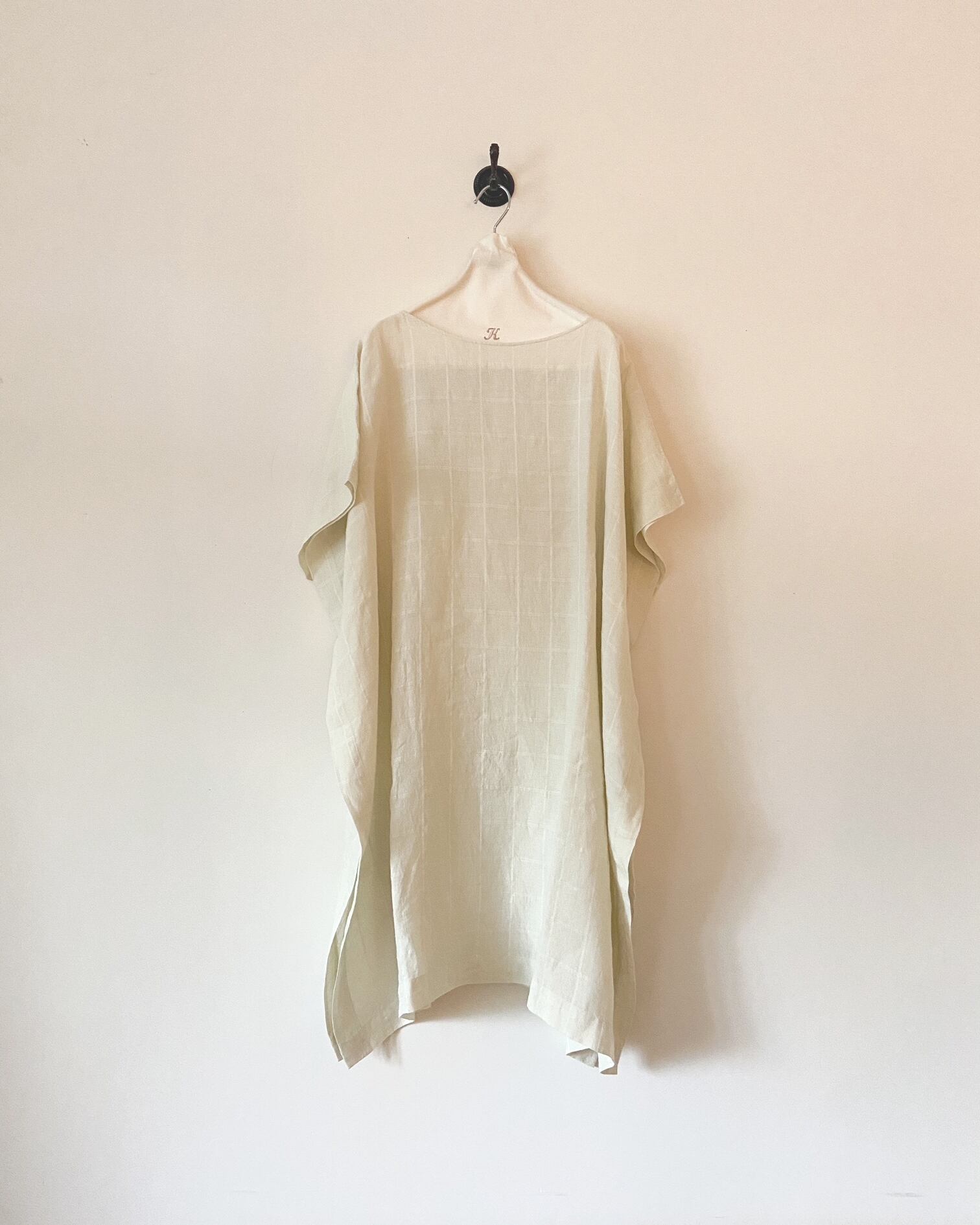 evam eva リネンステッチポンチョ linen stitches poncho | evam eva